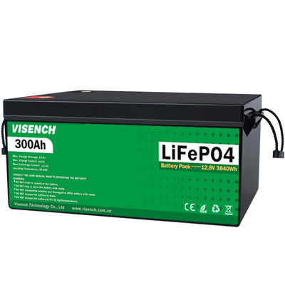 Visench Rechargeable Lithium Ion Batteries 12V 300Ah LiFePO4 Battery Pack